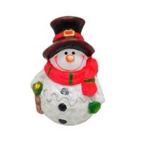 Фигура Снеговичок 8х7х11см (красный шарф) 626443/W031