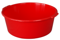 Таз 10л с ручками красный 03003