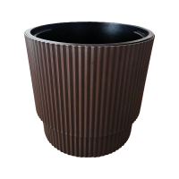 Кашпо Жасмин 40л шоколадный с вставкой А283 /5шт/Арз