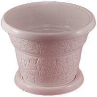 Цветочный горшок №3 3л мокко с поддоном