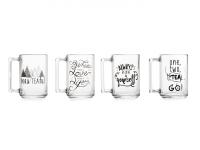 Кружка "ФИТНЕС" 320мл ЧАЙ И КОФЕ микс арт /P8684/12шт/LUMINARC