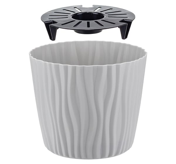 Кашпо ВОЛНА 2л серый М3188