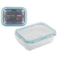 Контейнер DIAFANO 1л жаропр стекла с крышкой с заж.пласт 005472/12шт/Mallony