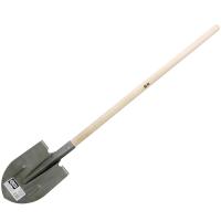 Лопата штыковая ЛКО с ребрами жест. рельс. сталь дерев. черенком 215*394мм 24-02-035 