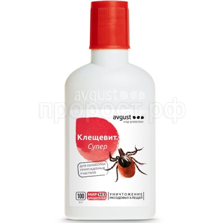 Клещевит СУПЕР флакон 100мл 50шт Август