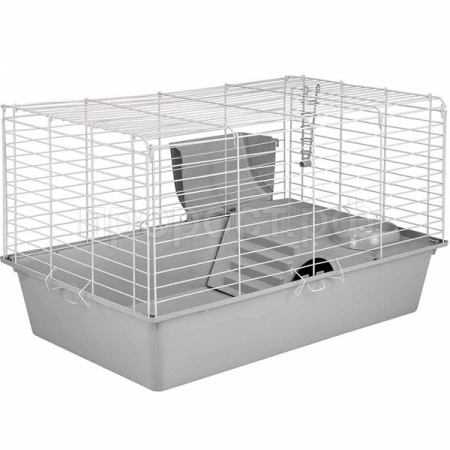 Клетка д/круп. грыз Дарэлл РОДЖЕР 80 №4 складная 78*48*h47см миска 2 кормушка св-сер-бел/4183/Дарэлл