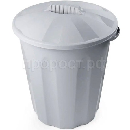 Бак универсальный 40л с крышкой серый /37040/VERDE