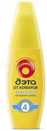 Комары ДЭТА Аква спрей 100мл 27шт