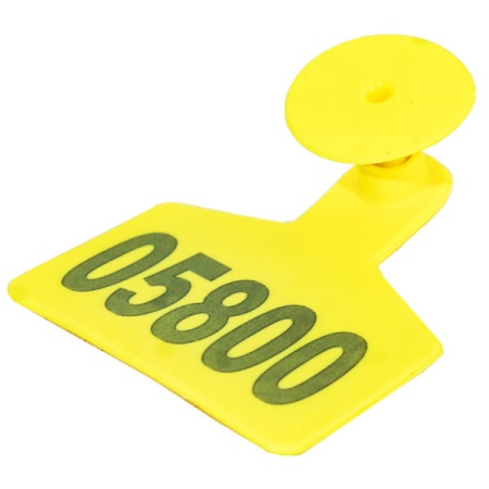 Бирка для телят 6*6 с номером Бирка для телят 6*6 с номером