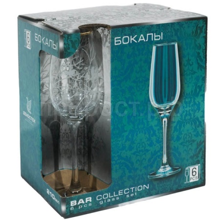 Набор бокалов Венский лес (6шт) 210мл /1717-Г36 /4шт/ДК