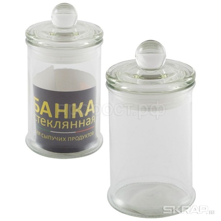Банка д/сыпуч. прод. 0,15л BANCA стеклянная с крышкой/24шт/003599/Mallony