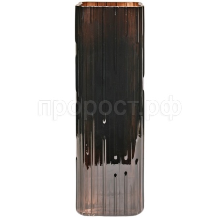 Ваза д/цветов Квадро большая Браун стекл. /1905-Н5 /1шт/ДК Ваза д/цветов Квадро большая Браун стекл. /1905-Н5 /1шт/ДК