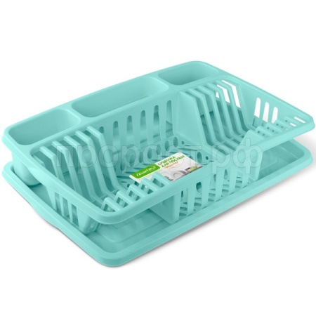 Сушилка для посуды Фланто 508*338мм бирюзовая
