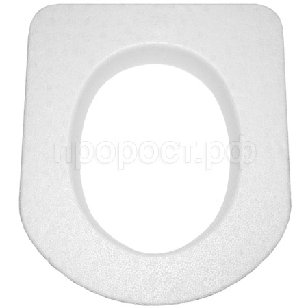 Сиденье д/туалета Обычное 45*39*6см пенопласт /6шт/