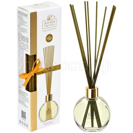 Диффузор д/дома с палочками 70мл Aroma Republic №15 Дикий табак 93802 /12шт /Профит 