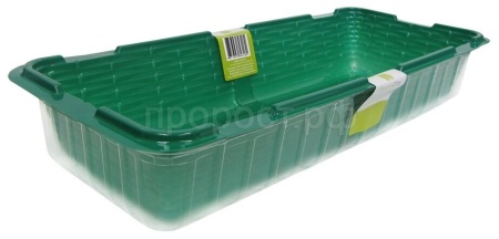 Парник на подоконник на 2 вставки без кассет /39*16*6,5см /570шт/ А