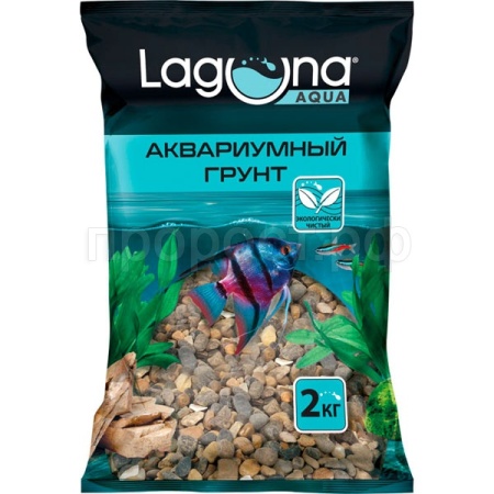 Грунт для аквариума Laguna натуральный коричневый 4-6мм 2кг/20205В