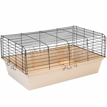 Клетка д/круп. грыз Дарэлл РОДЖЕР №3 складная 78*48*h34см миска 2 кормушка беж-черн/4181/Дарэлл