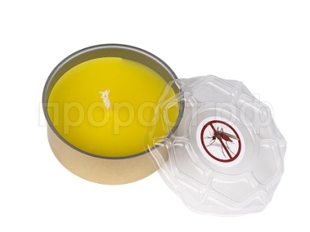 Свеча от комаров СЦБ60 Цитронелла 60гр банка 12шт НПО Гарант