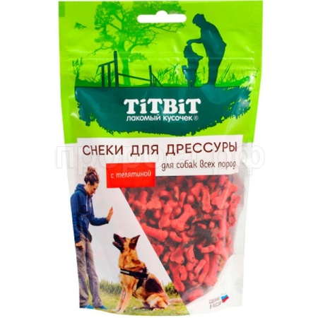 Лакомство С Снеки для дрессуры с телятиной д/всех пород 100гр/025710