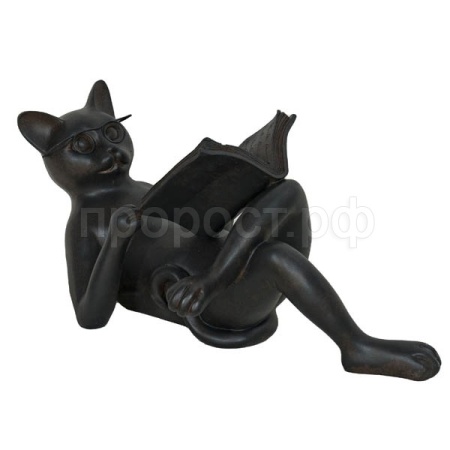Кошка с книжкой (черная) 718393/D138
