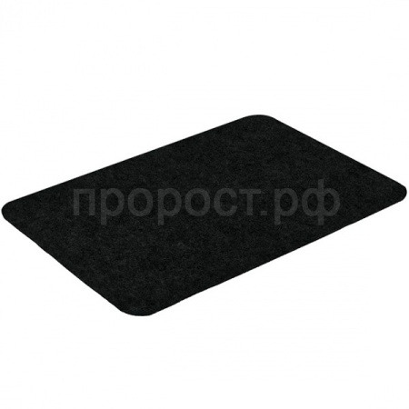 Коврик придверный 40*60см VORTEX "Slim" влаговп. ребристый подложка tpr черный 24386