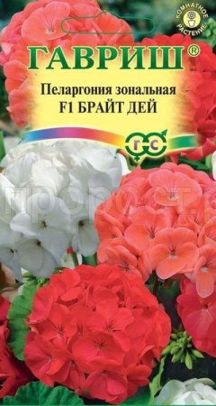 Гавриш Комн. Пеларгония Брайт дей F1 зональная 4 шт