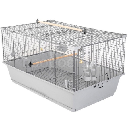 Клетка д/птиц РИО-1 78*48*41см разборная (укомплект)св-сер-хром/4780св-сер-хром/Дарэлл