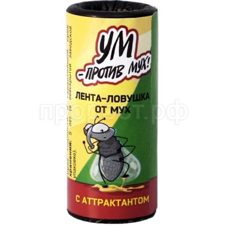 Липкая лента УМ от мух 1шт 160шт Биотехнологии