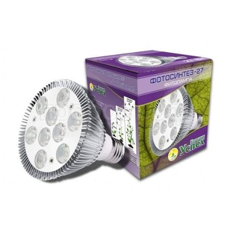 Фитолампа ФОТОСИНТЕЗ-27 д/растений 9Вт Е27 1шт  