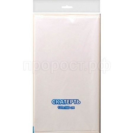Скатерть 120*160 Интерпак Белая ПВД /50шт/СКТ55756
