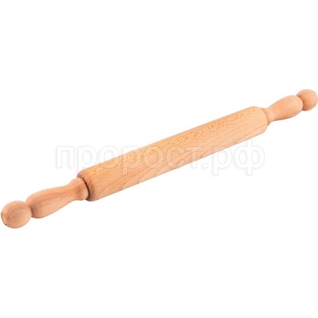 Скалка 40см бук с вращающимися ручками 005543 /12шт/Mallony