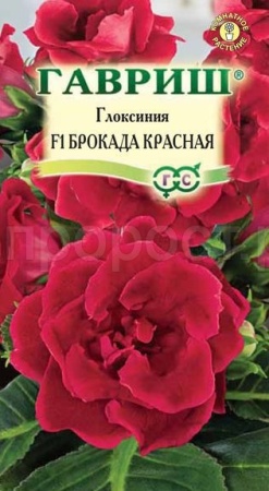 Глоксиния Брокада красная 4шт
