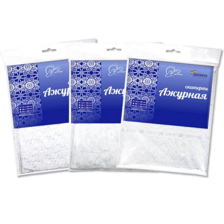 Скатерть столовая 110*132см "Ажурная" 6867-mix