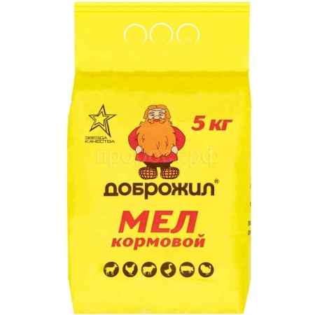 Мел кормовой ДОБРОЖИЛ 5кг