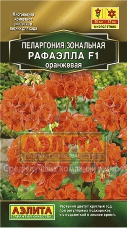 Аэлита Комн. Пеларгония Рафаэлла F1 оранжевая 5шт