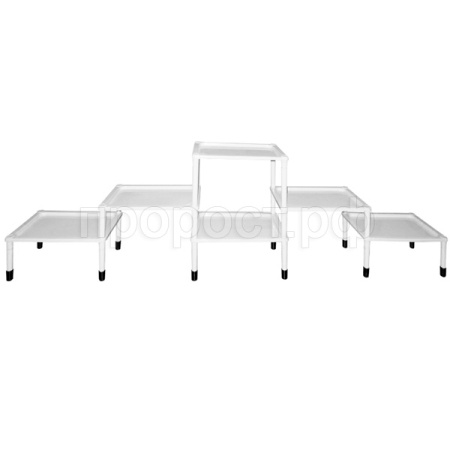Подставка для цветов белый /1шт/05119/Милих