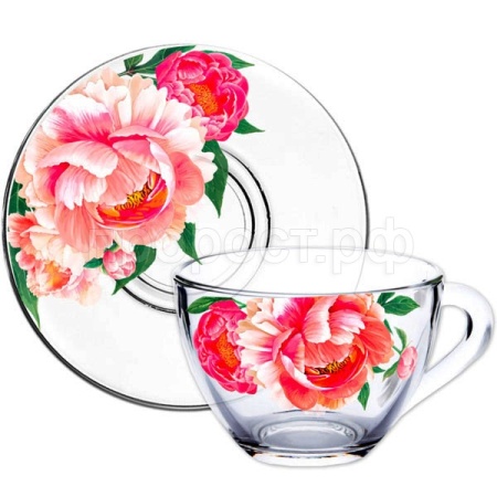 Чайная пара Живая природа. Корнелия /337-Д /6шт/ДК