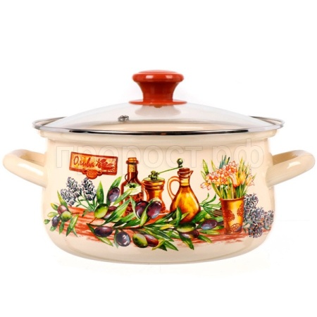 Кастрюля 3л сфер. слоновая кость Италика 61904-122/4.02-У4 /4шт/Керчь   Кастрюля 3л сфер. слоновая кость Италика 61904-122/4.02-У4 /4шт/Керчь