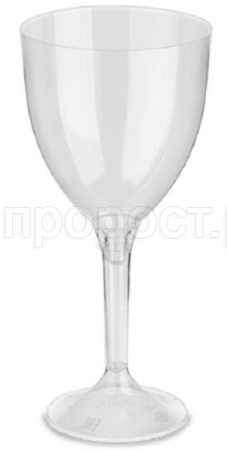 Бокал для вина 200мл прозр. ножка высокая (20шт) /ПОС35043