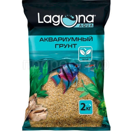 Грунт для аквариума Laguna 20407AA песок натуральный 0,4-0,6мм 2кг/73954064