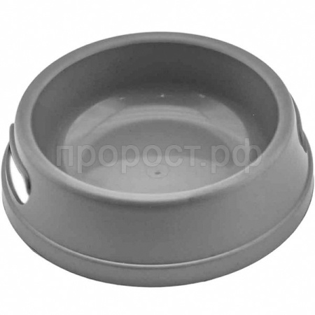 Миска одинарная пластик Прованс 500мл серая/2203/Дарэлл