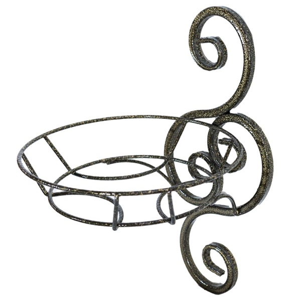 Подставка Настенная РЗДИ Муза 1 горшок бронза