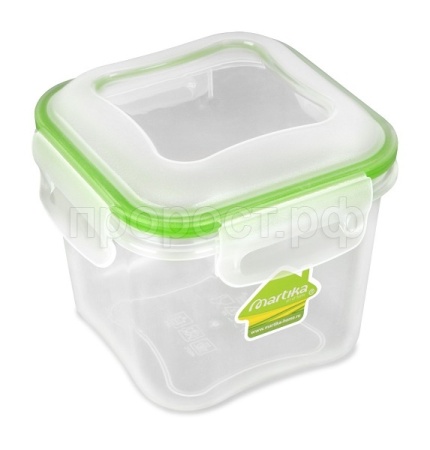 Контейнер д/пищ. прод. Спессо квадрат 0,75л С229-01КОЛ /16шт/Мартика
