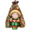 Грибной эльф в шалаше цветной 23см Ф350ц