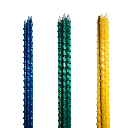 Опора д/растений 120см д.8 композит (5шт) синяя рифленая /PROROST