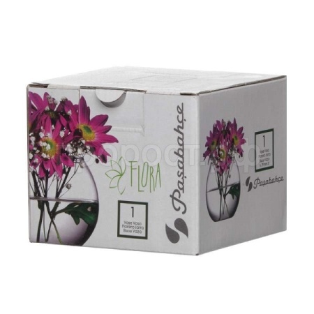 Ваза д/цветов Флора 79мм в коробке 43407В /12шт/Pasabahce  Ваза д/цветов Флора 79мм в коробке 43407В /12шт/Pasabahce
