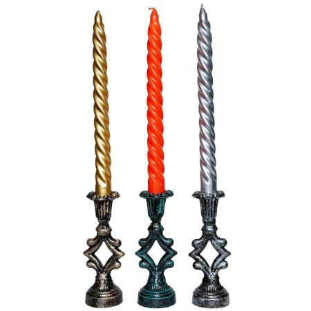 ДЕКОР Подсвечник Ампир антик серебро РЗДИ/1шт