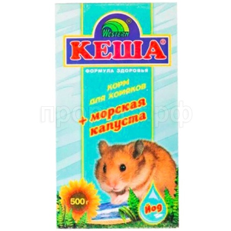 Грызуны Кеша д/хомяков морская капуста 500г/28шт/170017/Вестерн ЧЗ