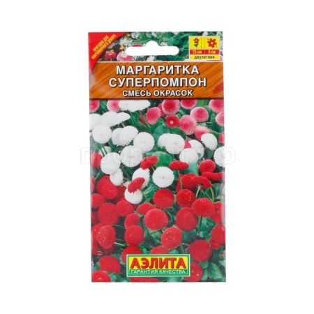 Аэлита Маргаритка Суперпомпон, смесь окрасок 0,05г